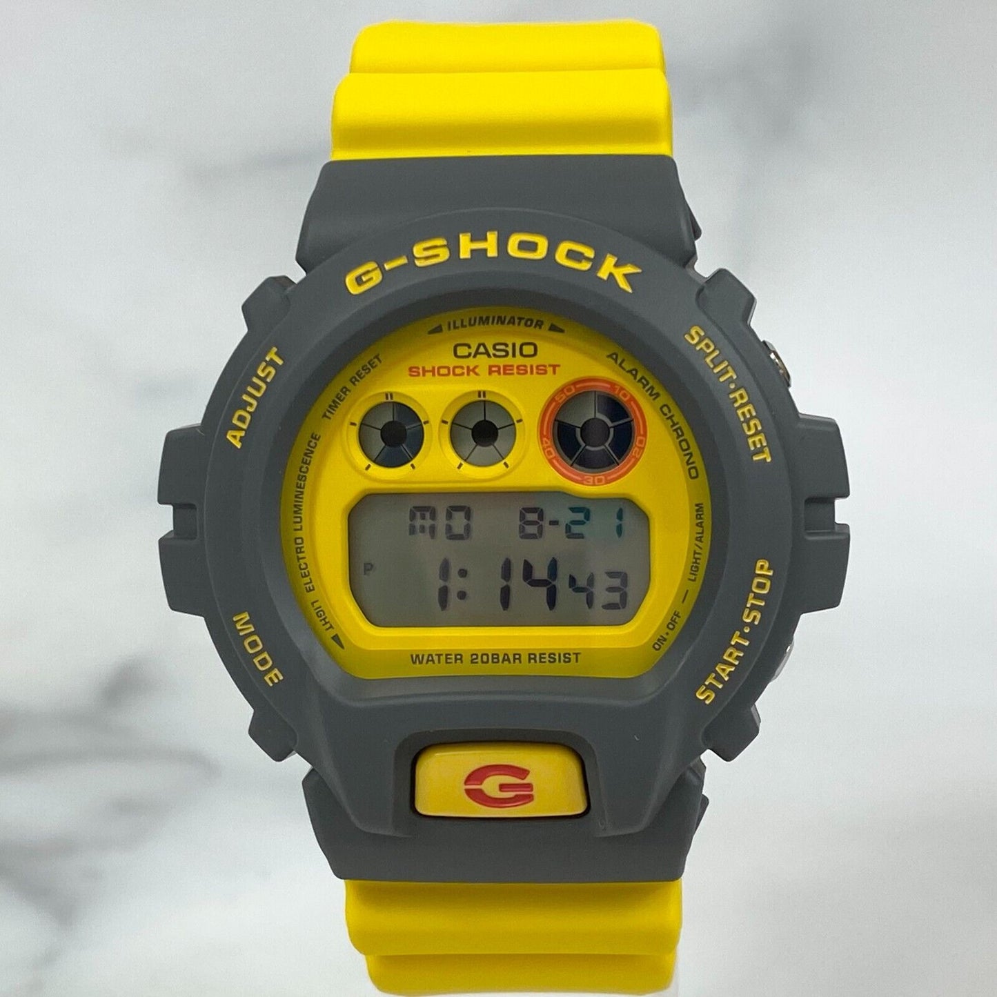 CASIO G-Shock DW-6900Y-9JF DW-6900Y-9 22s Yellow Quartz Digital Mens Watch New