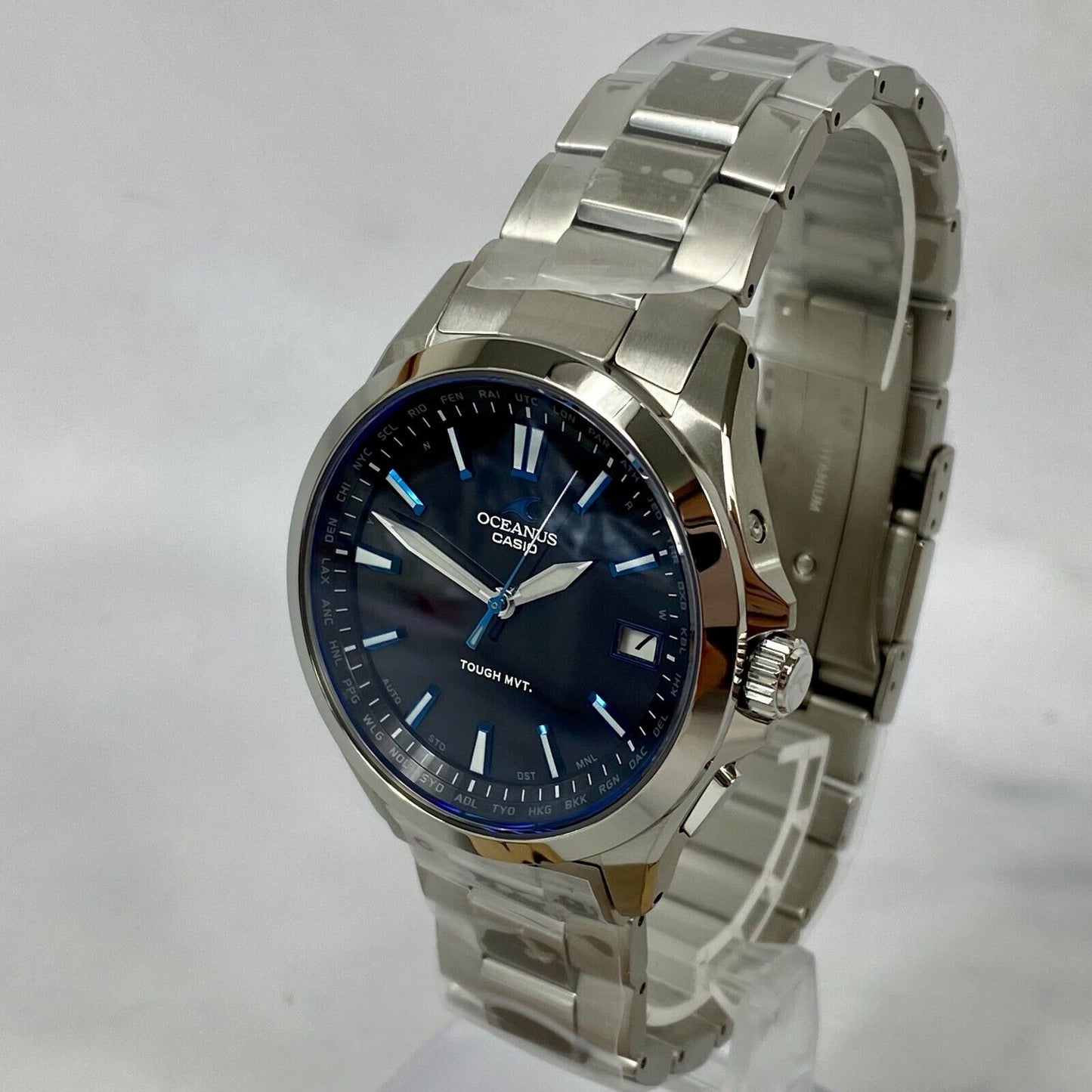 CASIO OCEANUS OCW-S100-1AJF Radio Solar Titanium Date Analog Mens Watch New