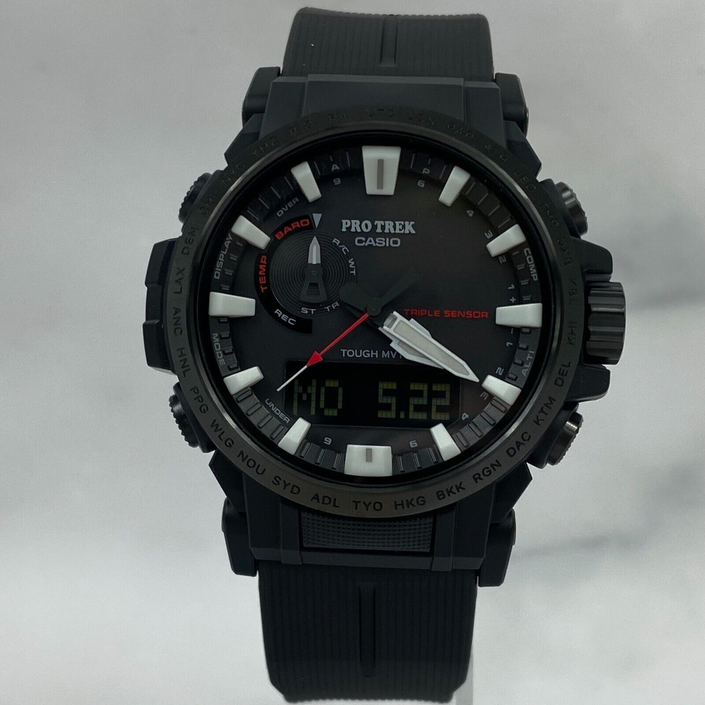 CASIO PRO TREK PRW-61Y-1BJF Climber Line Solar Atomic Radio Black Mens Watch New