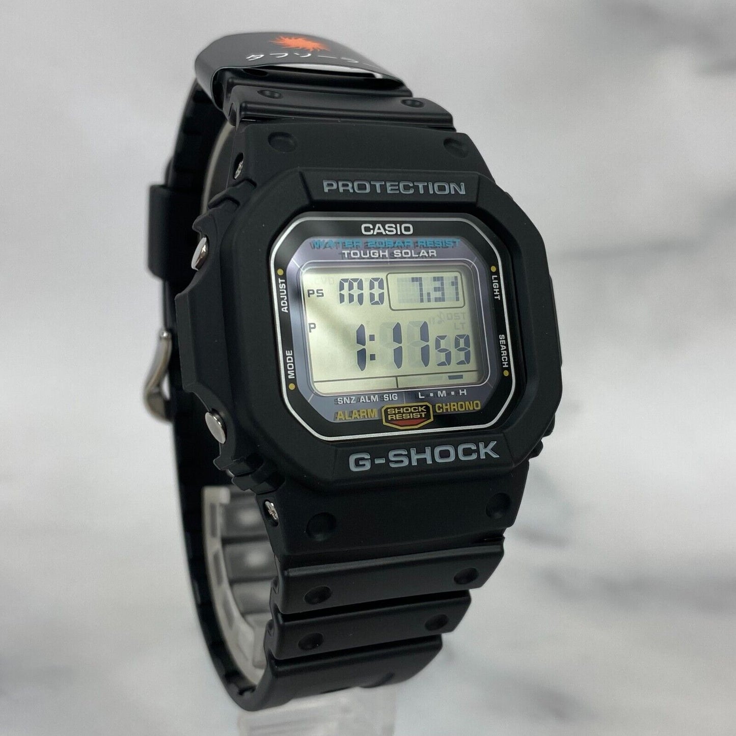 CASIO G-Shock G-5600UE-1JF G-5600 200M Black Solar Digital Mens Watch New