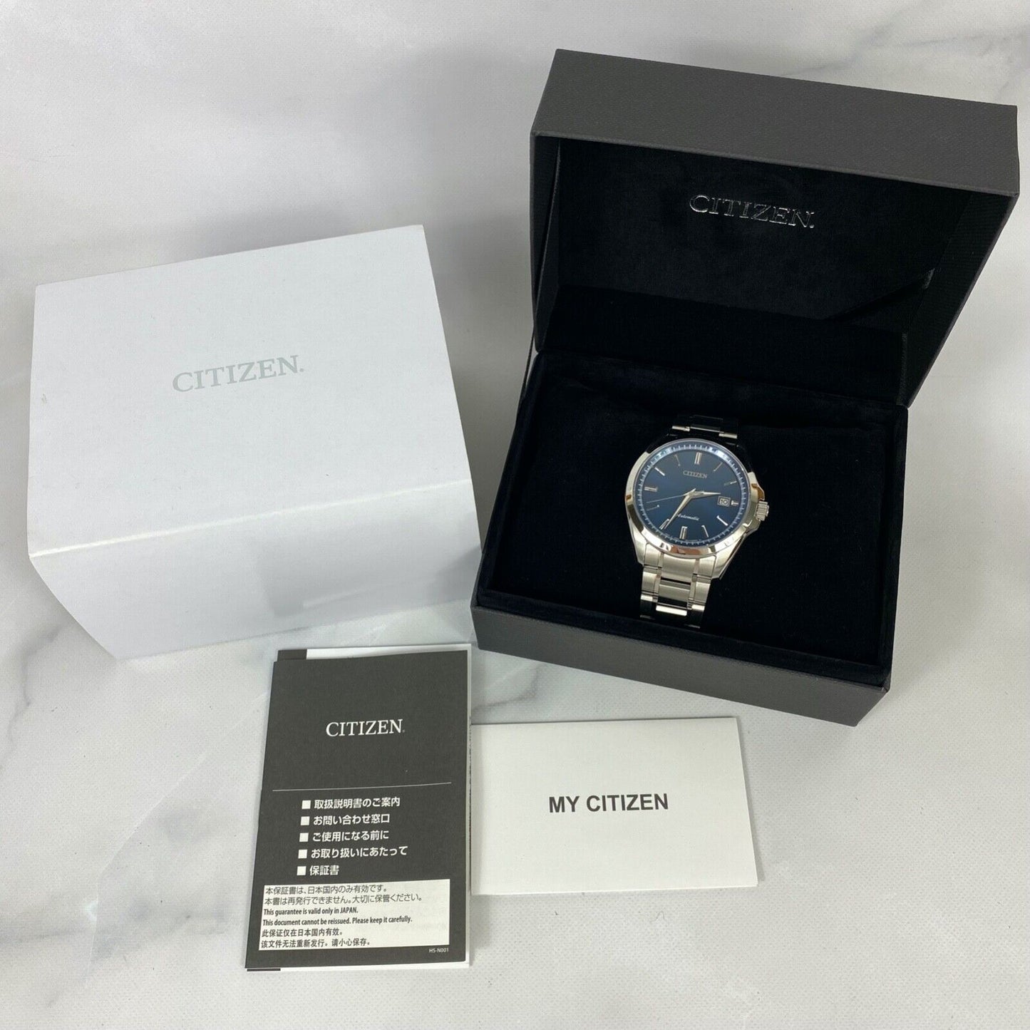 CITIZEN NB1041-84L Automatic Date Japan Mens Watch With Box Vintage Excellent