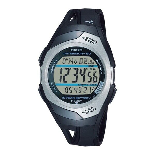 CASIO Collection STR-300CJ-1JH Black Runner Digital Quartz Mens Watch New Japan