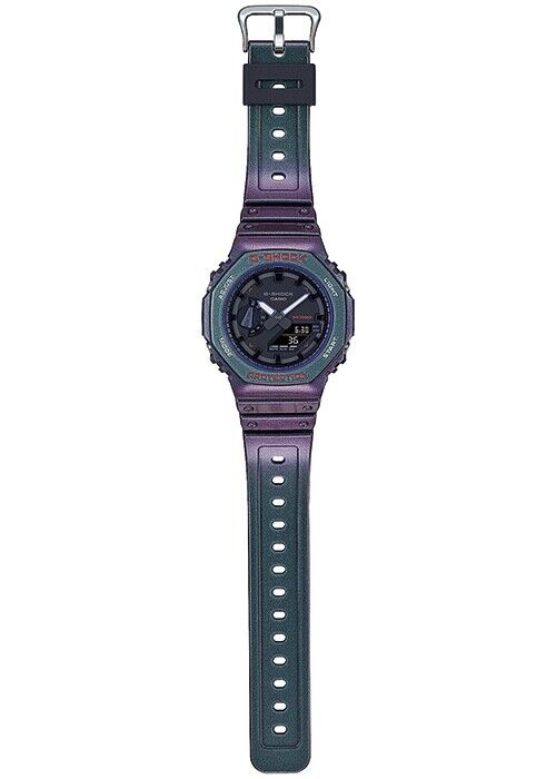 CASIO G-SHOCK GA-2100AH-6AJF Purple Octagon Ana/Digi Quartz Mens Watch New Japan