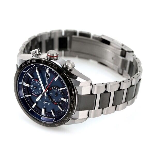 CITIZEN ATTESA AT8186-51L Titanium Day/Date Eco-Drive Solar Mens Watch New Japan