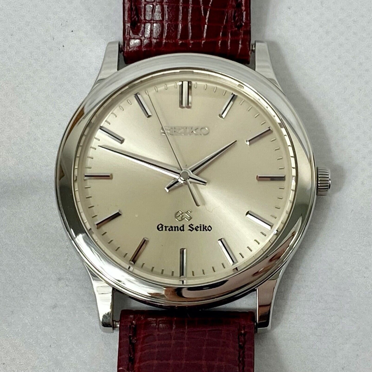 SEIKO Grand Seiko 9581-7020 Silver Analog Quartz Mens Watch Vintage Excellent