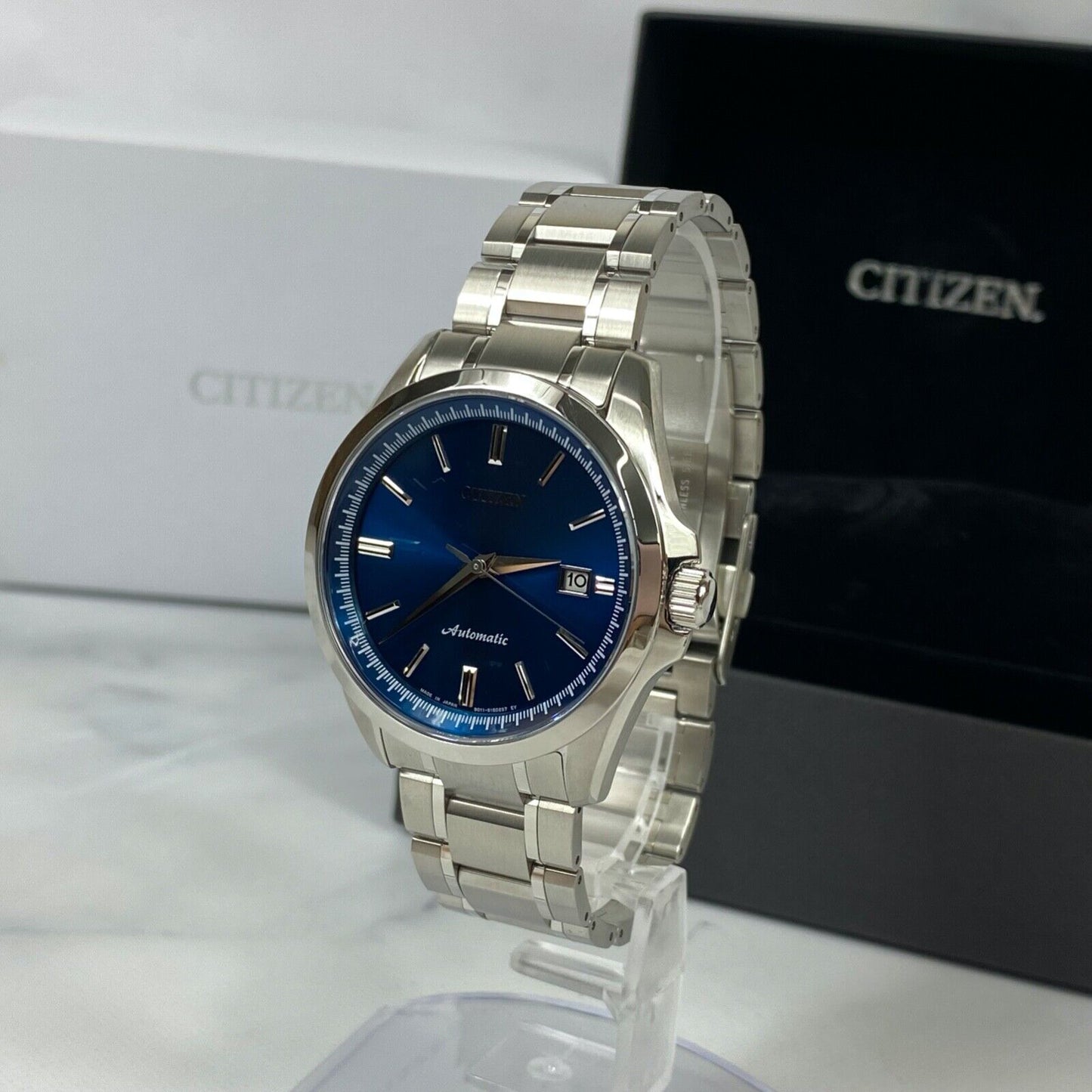 CITIZEN NB1041-84L Automatic Date Japan Mens Watch With Box Vintage Excellent