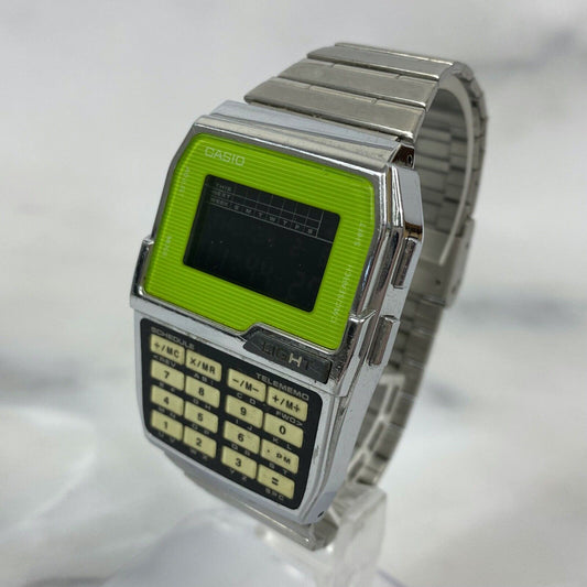 CASIO DBC-1500 Data Bank Digital Calculator Quartz Mens Watch Vintage Excellent