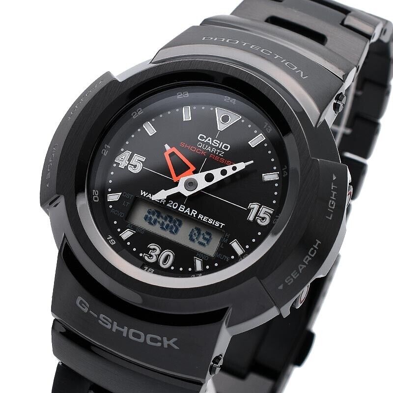 CASIO G-SHOCK AWM-500-1AJF Black Shock Resist Tough Solar Mens Watch New Japan