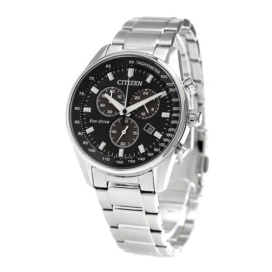 CITIZEN Collection AT2390-58E Black Tachymeter Eco-Drive Mens Watch New Japan