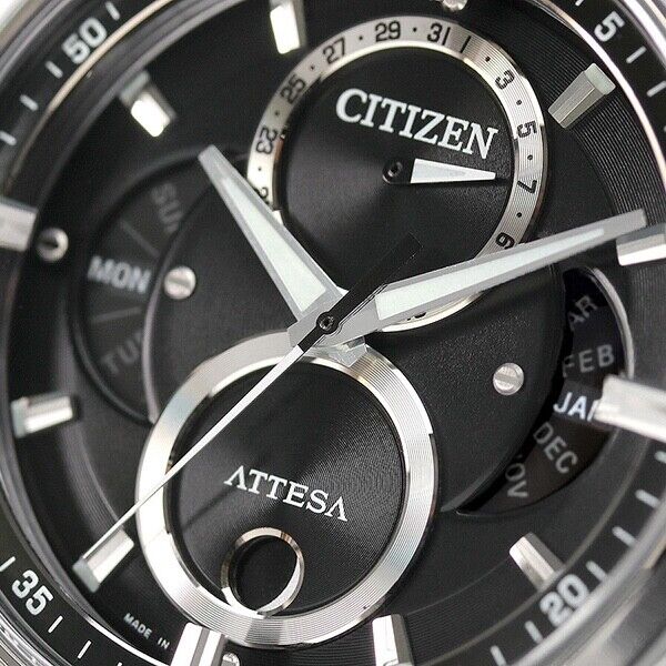 CITIZEN ATTESA BU0060-68E Titanium Eco-Drive Solar Mens Watch New Japan