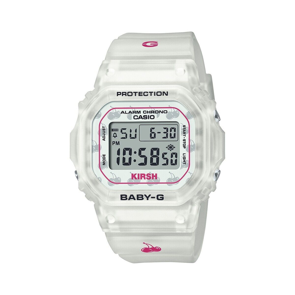 CASIO Baby-G BGD-565KRS-7JR KIRSH Limited Clear Quartz Digital Women Watch New