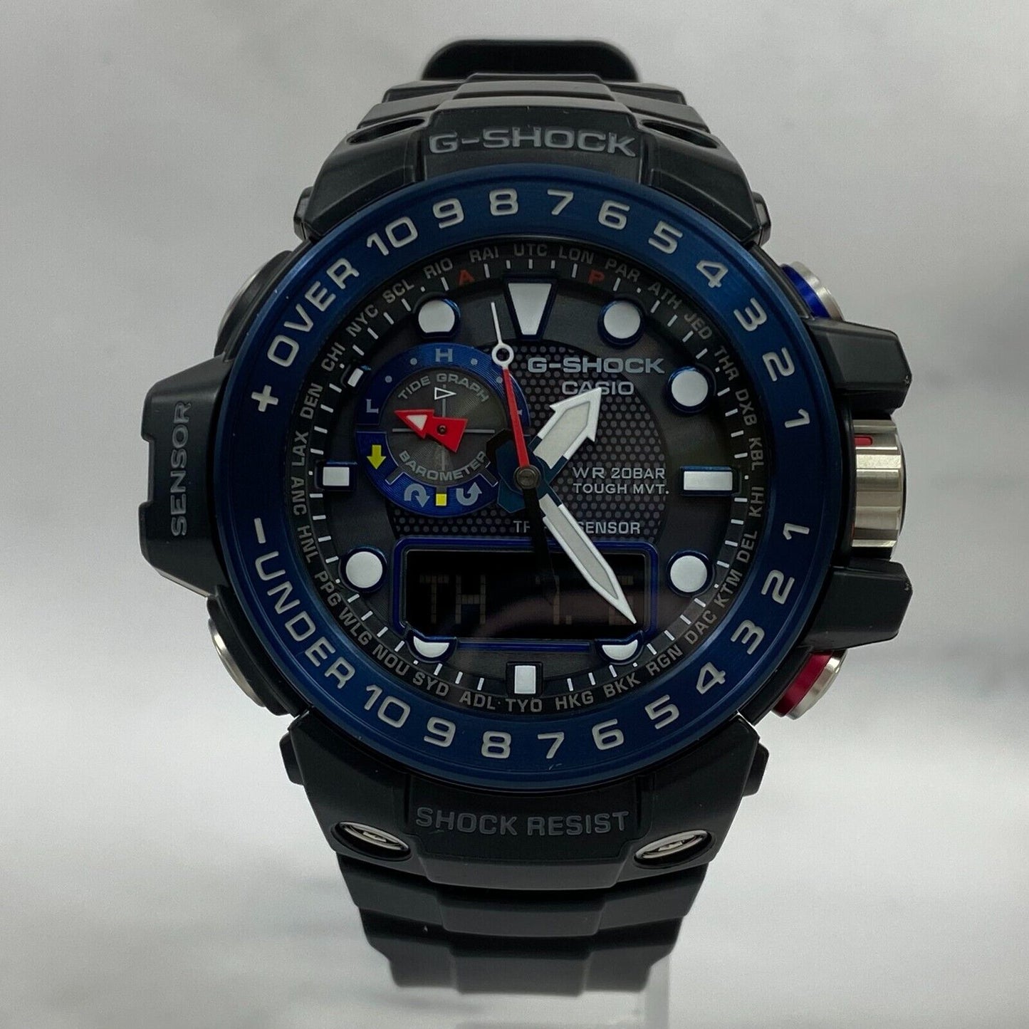 CASIO G-Shock GULFMASTER GWN-1000B-1BJF Blue Black Radio Solar Mens Watch New