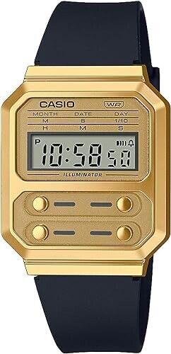 CASIO Classic A100WEFG-9AJF Illuminator Gold Digital Quartz Mens Watch New Japan