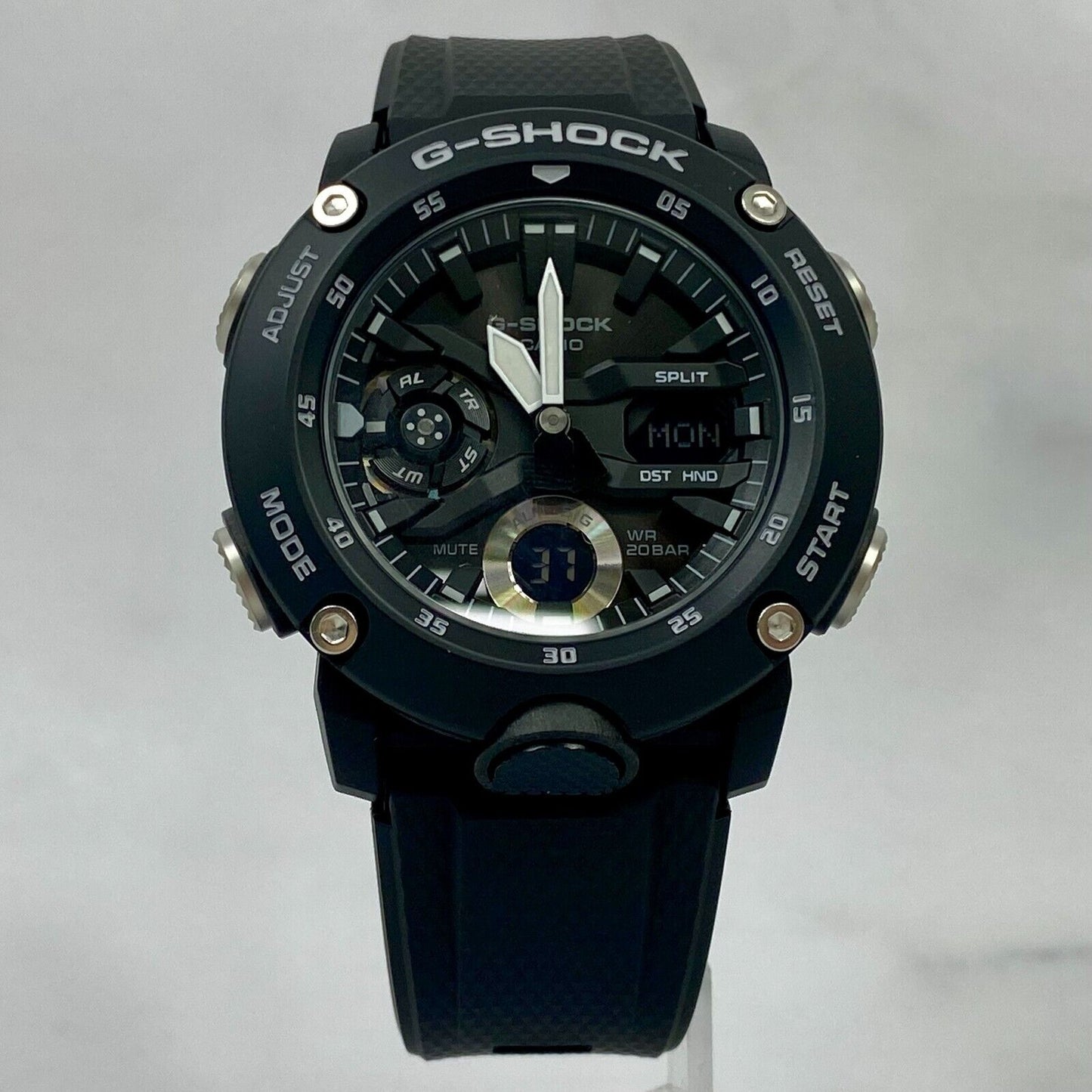 CASIO G-Shock GA-2000S-1AJF GA-2000 200M Carbon Core Guard Black Mens Watch New