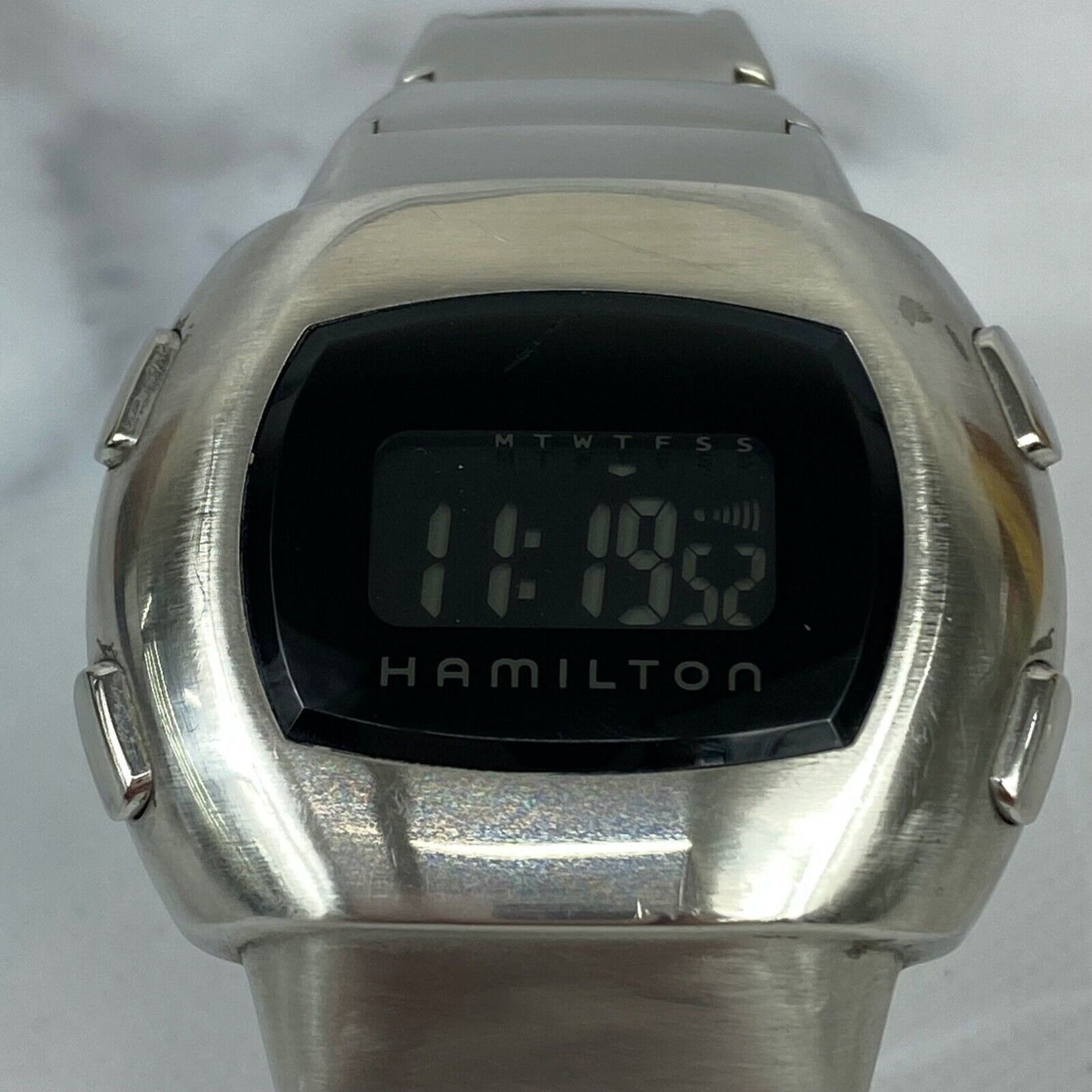 HAMILTON 50thAnniversary PSR Pulsar H524140 Digital Mens Watch Vintage Excellent