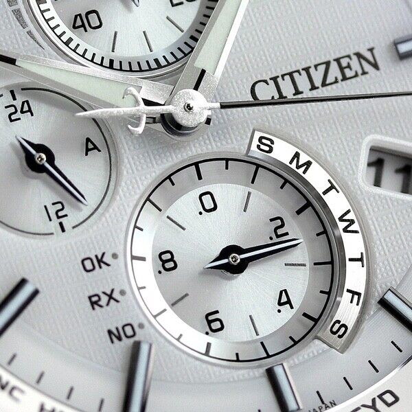 CITIZEN Attesa AT8040-57A Titanium Day/Date Eco-Drive Solar Mens Watch New Japan