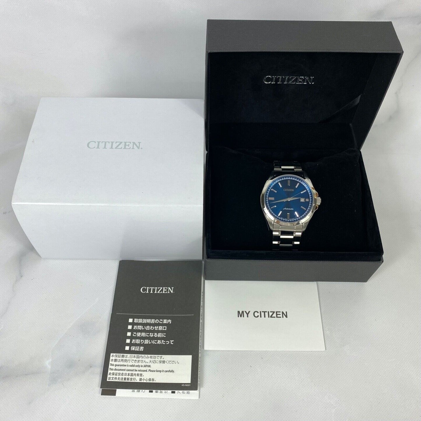 CITIZEN NB1041-84L Automatic Date Japan Mens Watch With Box Vintage Excellent