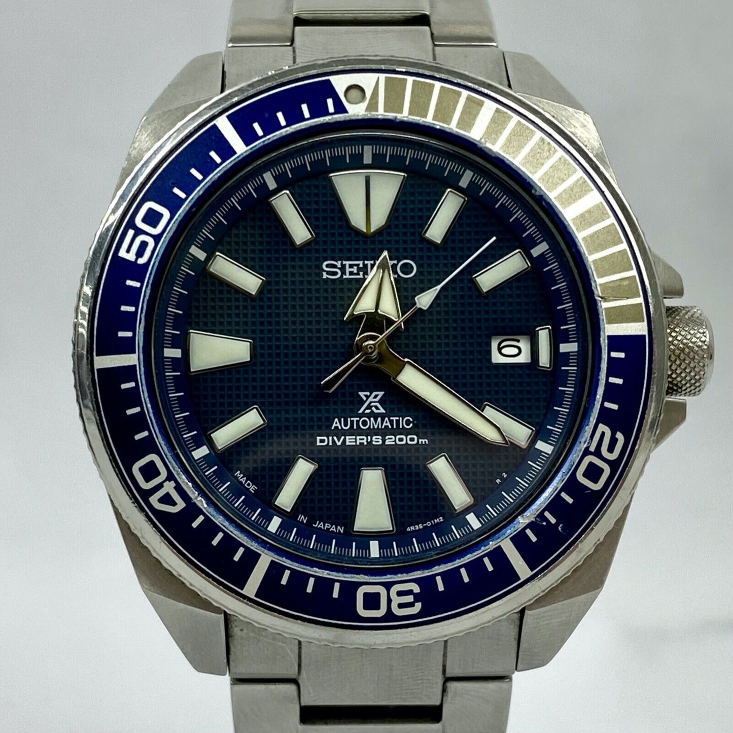 SEIKO Prospex 4R35-01V0 Automatic Japan Air Diver's Mens Watch Vintage Excellent