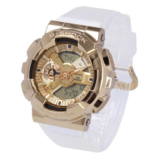 CASIO G-Shock GM-110SG-9A Gold Clear Analog Digital Quartz 200M Mens Watch New