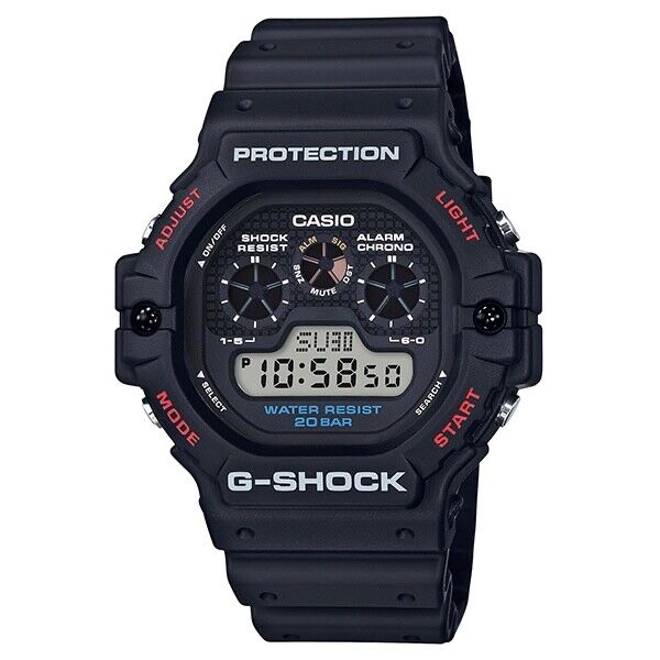 CASIO G-SHOCK DW-5900-1JF WR20 Day/Date Digital Quartz Mens Watch New Japan