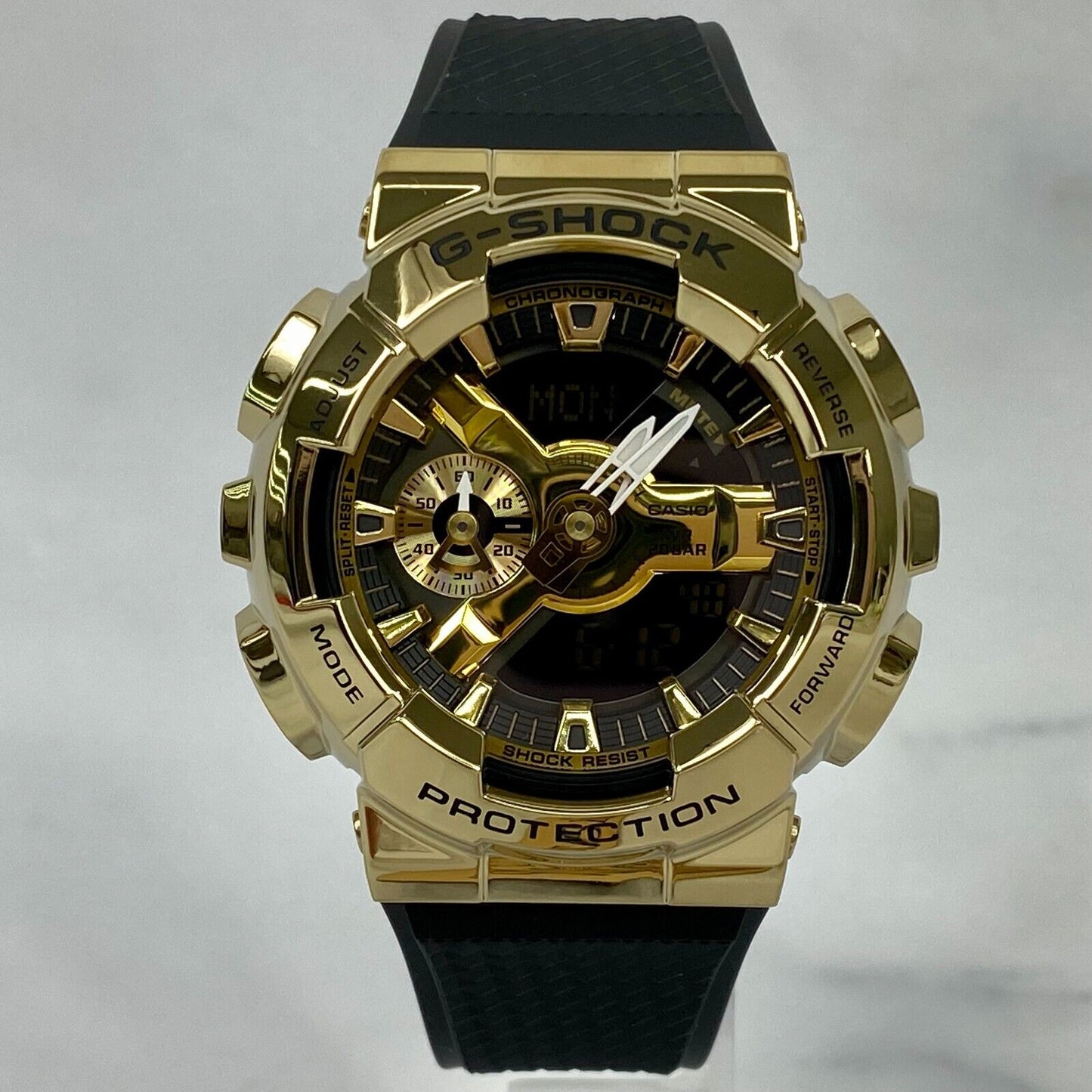 CASIO G-Shock GM-110G-1A9JF Gold Stainless Steal Analog Digital Mens Watch New