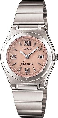 CASIO Wave Ceptor LWQ-10DJ-4A1JF Pink Silver Analog Solar Womens Watch New Japan