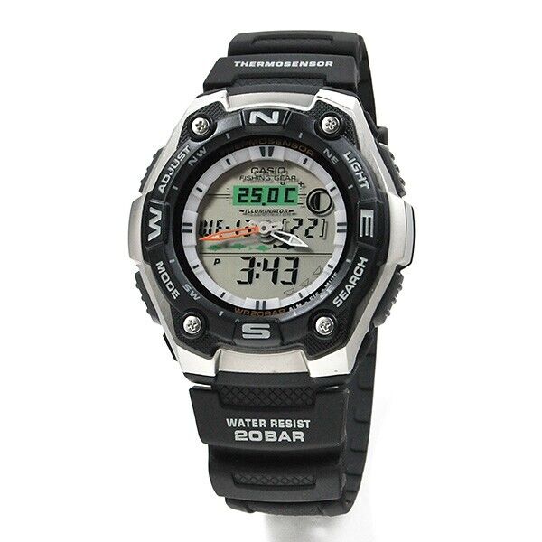 CASIO Collection SPORTS AQW-101J-1AJH Fishing Time Digital 2021s Mens Watch New