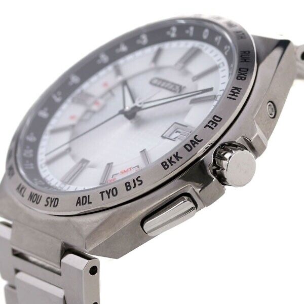 CITIZEN ATTESA CB0210-54A Analog Titanium Eco-Drive Solar Mens Watch New Japan