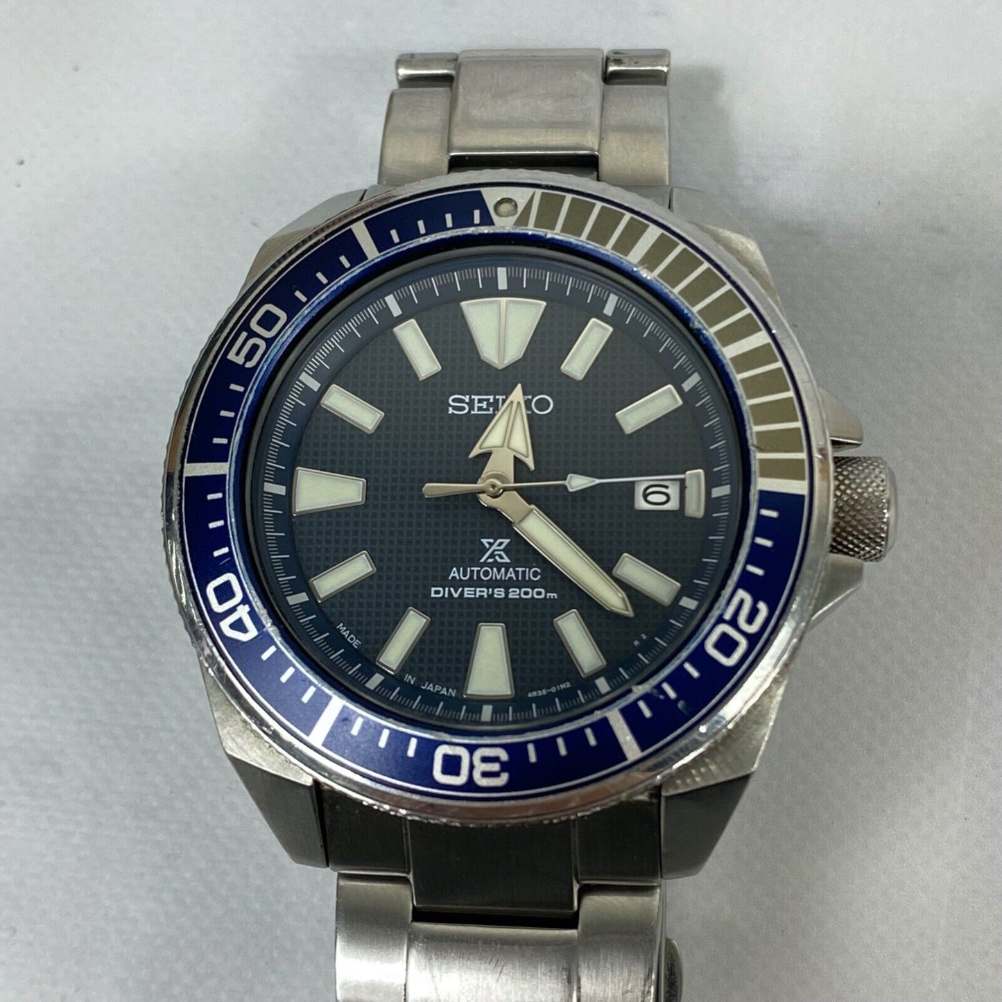 SEIKO Prospex 4R35-01V0 Automatic Japan Air Diver's Mens Watch Vintage Excellent