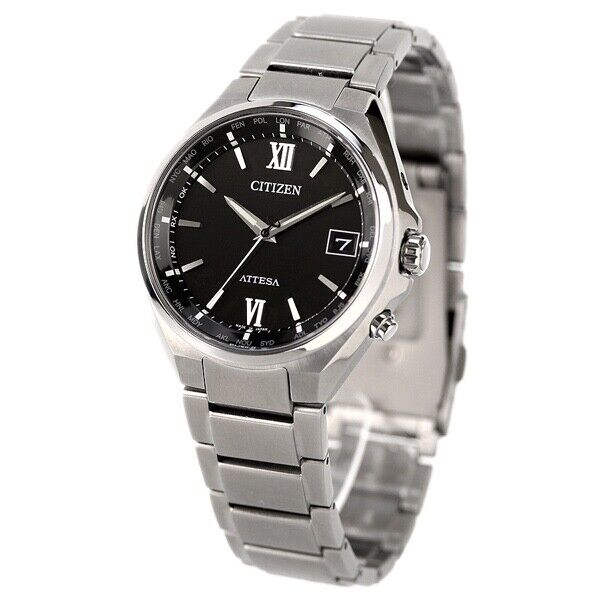 CITIZEN ATTESA CB1120-50G Analog Titanium Eco-Drive Solar Mens Watch New Japan