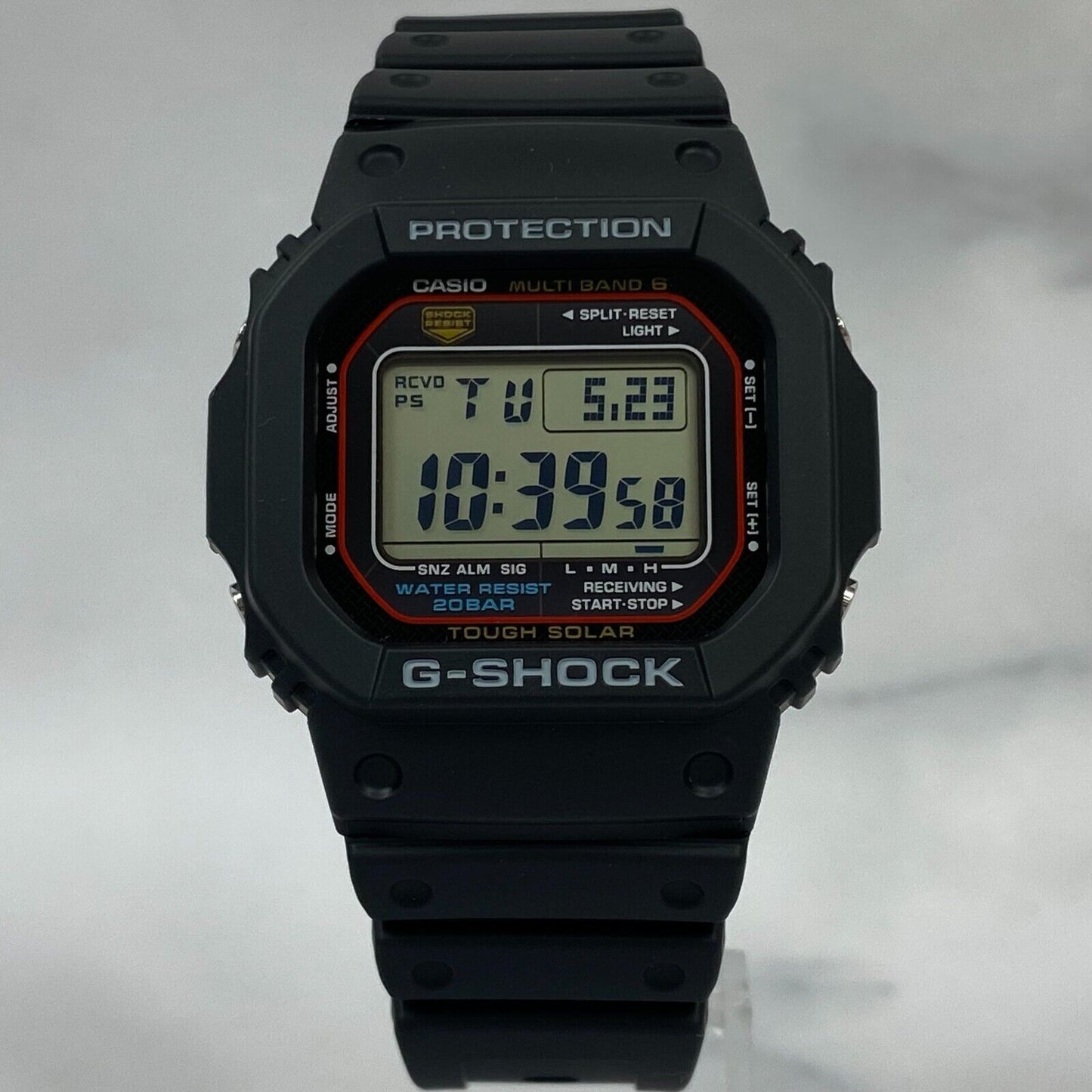 CASIO G-Shock GW-M5610U-1JF DW-5600 Solar Radio 200M Red Digital Mens Watch New