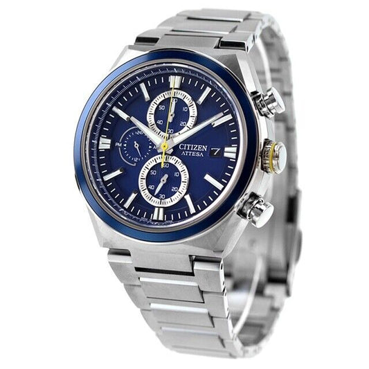 CITIZEN ATTESA CA0837-65L Titanium Analog Eco-Drive Solar Mens Watch New Japan