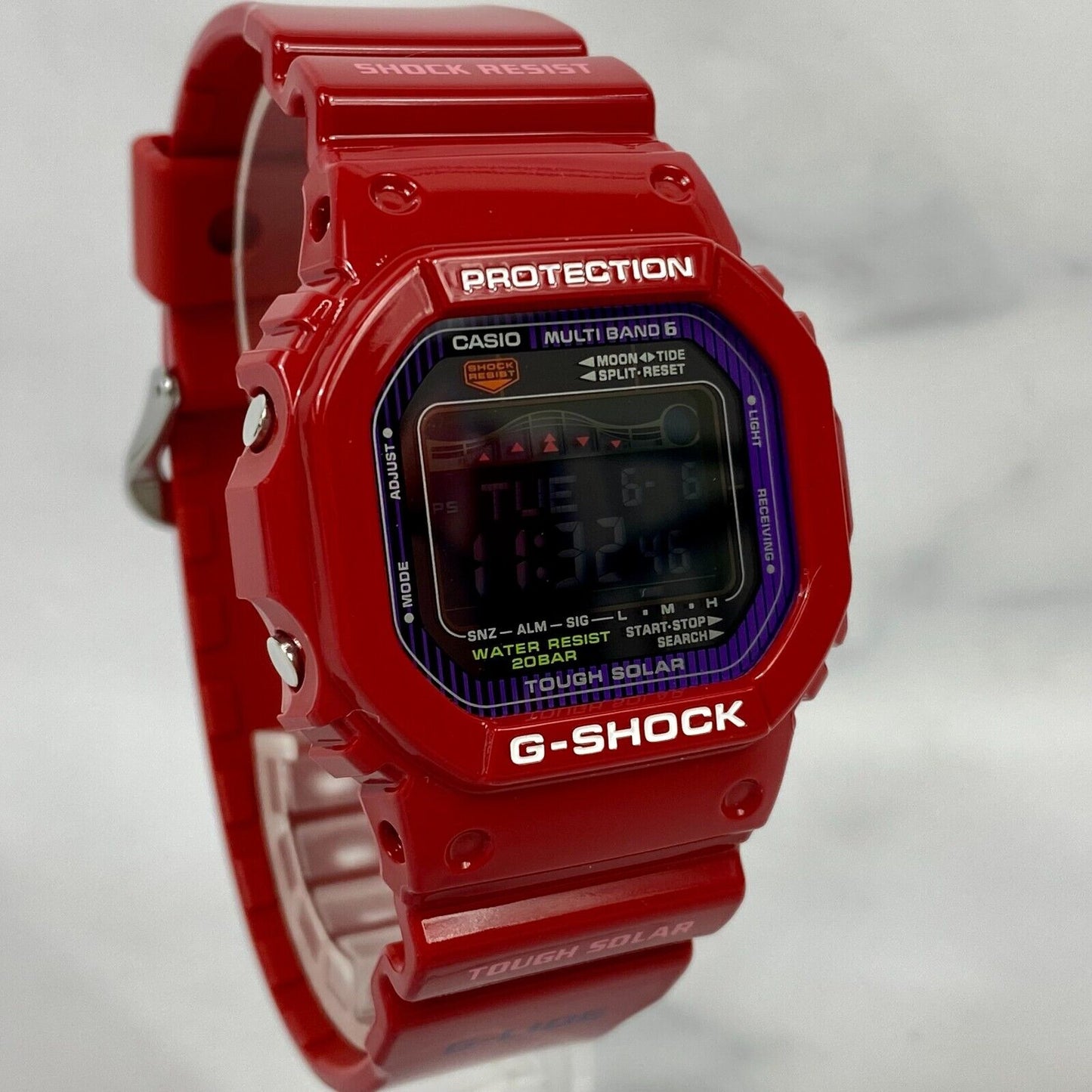 CASIO G-Shock GWX-5600C-4JF G-LIDE Tough Solar Radio Digital Red Mens Watch New