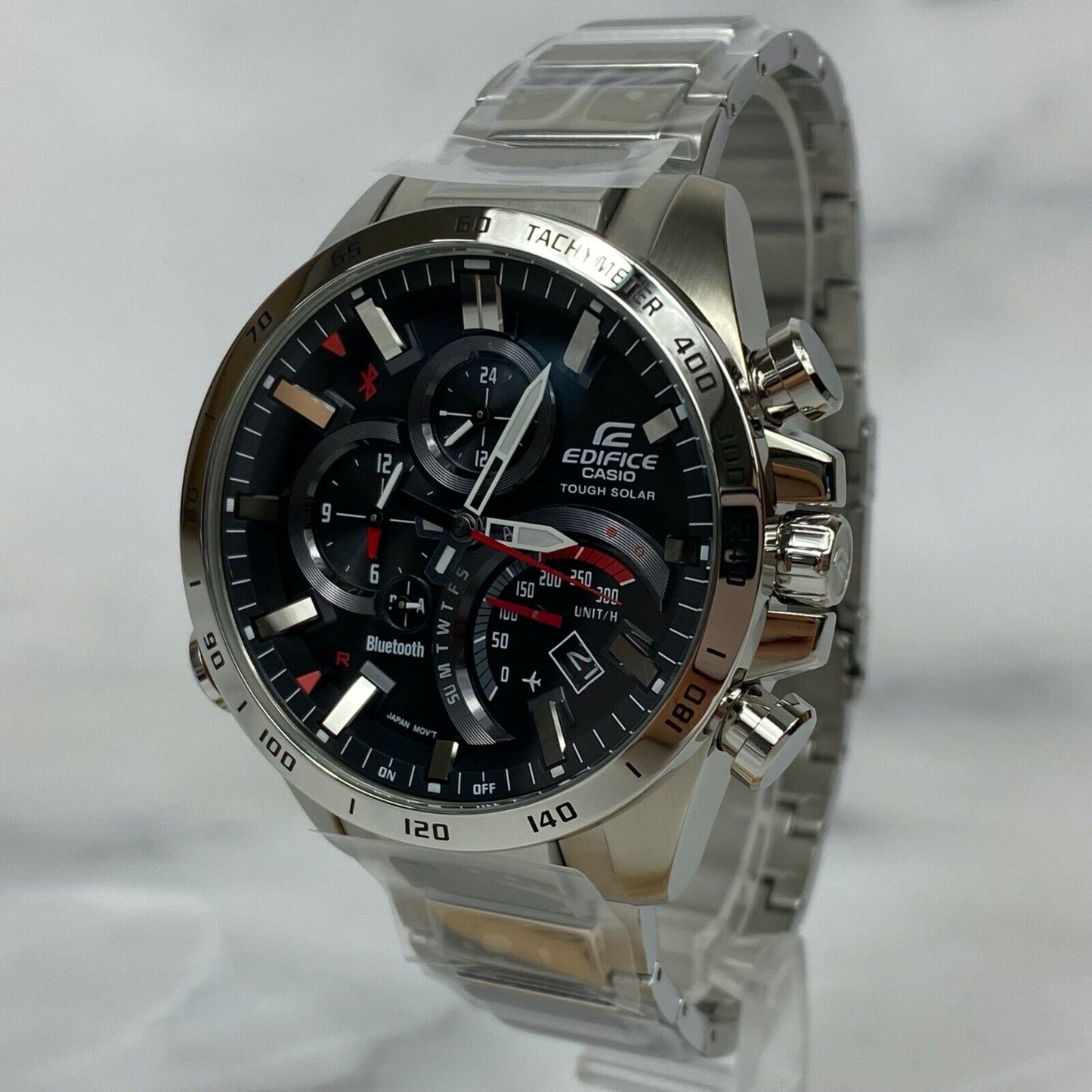 CASIO EDIFICE EQB-501XD-1AJF Smartphone Link Bluetooth Solar Mens Watch Unused