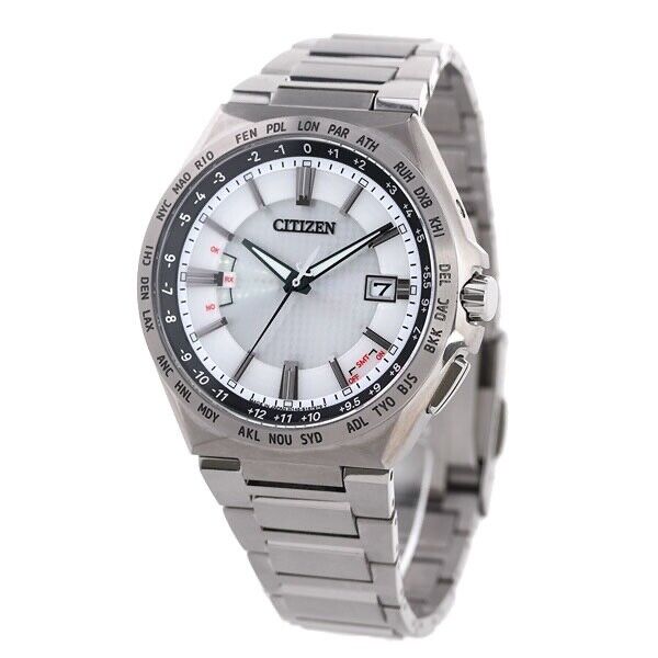 CITIZEN ATTESA CB0210-54A Analog Titanium Eco-Drive Solar Mens Watch New Japan