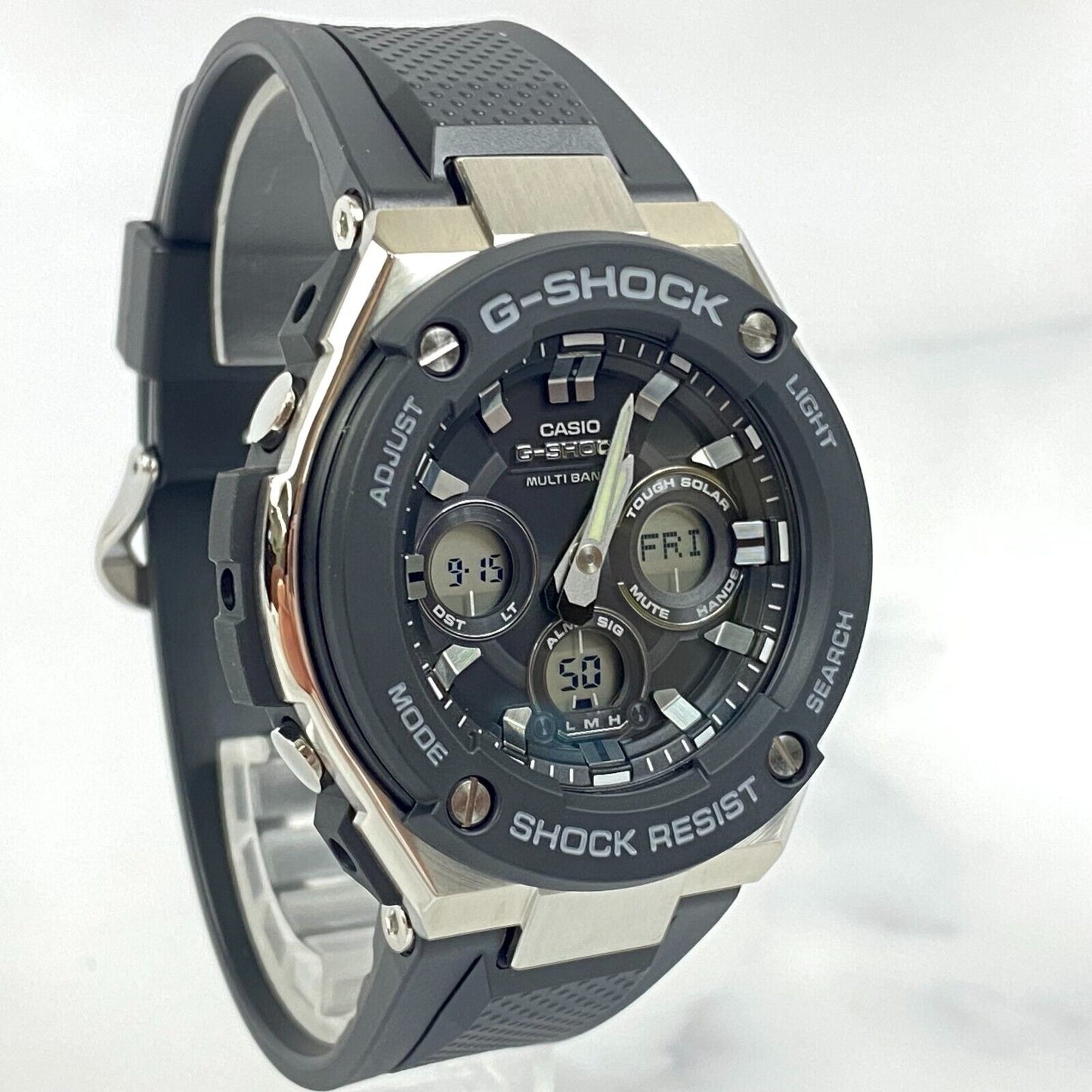 CASIO G-Shock GST-W300-1AJF GST-W300-1A G-Steel Solar Atomic Radio Watch New