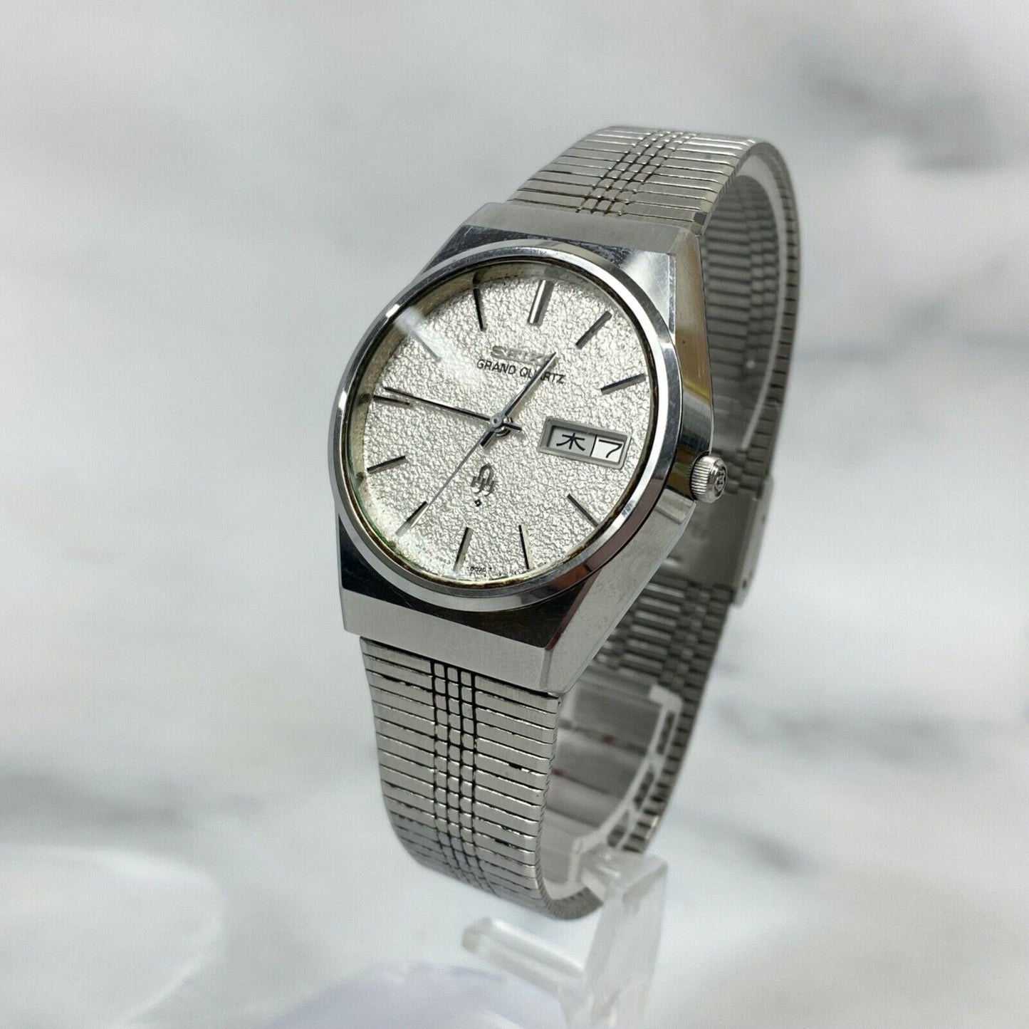 SEIKO Grand Quartz 4843-8100 Analog Quartz Japan Mens Watch Vintage Excellent