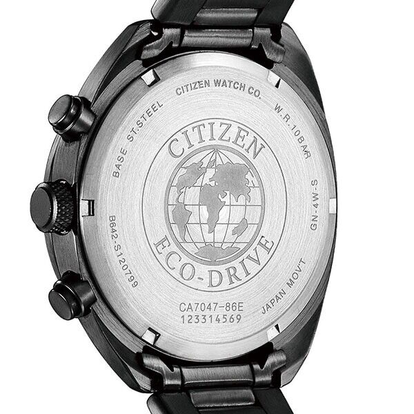 CITIZEN Record Label Eco-Drive CA7047-86E Analog Solar Mens Watch New Japan