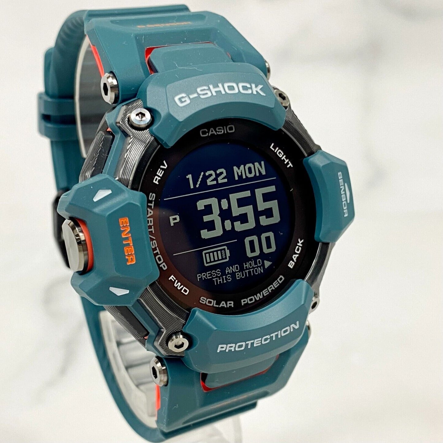 CASIO G-Shock GBD-H2000-2JR G-SQUAD Sport GPS Bluetooth Digital Mens Watch New