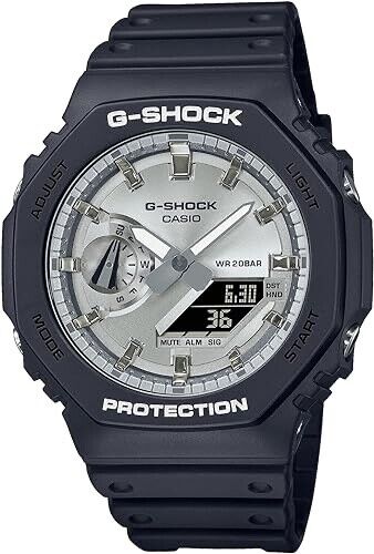 CASIO G-SHOCK GA-2100SB-1AJF Silver Carbon Core Ana/Digi Mens Watch New Japan