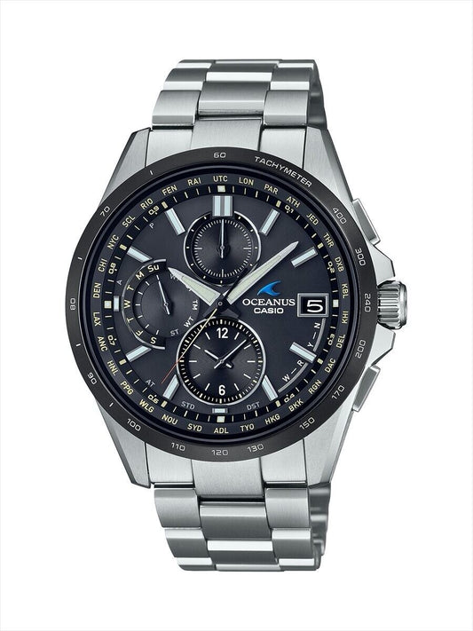 CASIO OCEANUS OCW-T2600J-1AJF Tachymeter Bluetooth Solar Mens Watch New Japan