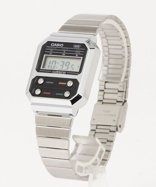 CASIO Standard A100WE-1AJF Metal Day/Date Digital Quartz Mens Watch New Japan