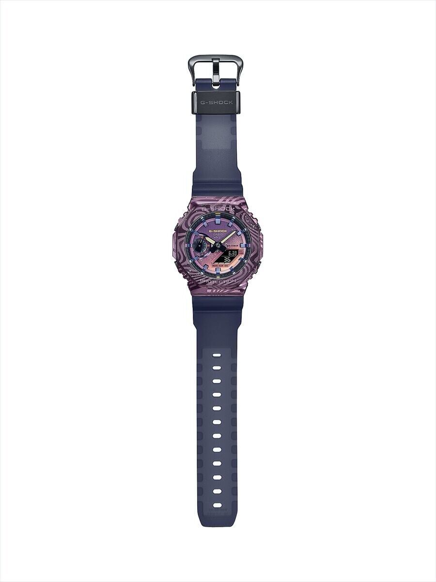 CASIO G-SHOCK GM-2100MWG-1AJR MilkyWay Purple Metal Quartz Mens Watch New Japan