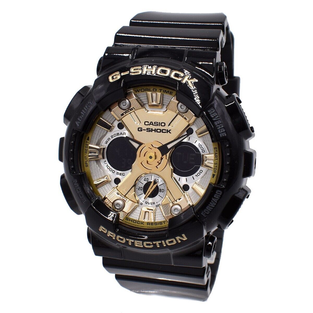 CASIO G-Shock GMA-S120GB-1AJF Black Gold Analog Digital Womens Watch New