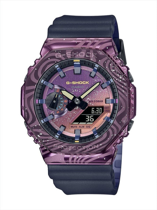 CASIO G-SHOCK GM-2100MWG-1AJR MilkyWay Purple Metal Quartz Mens Watch New Japan