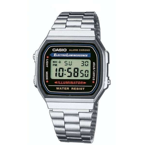 CASIO Collection STANDARD A168WA-1A2WJR A168WA-1 Digital Silver Mens Watch New