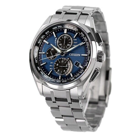 CITIZEN ATTESA AT8040-57L Eco-Drive Solar Mens Watch New Japan