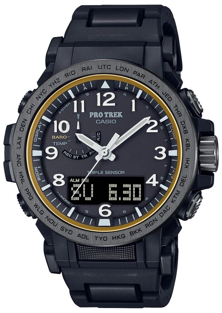 CASIO PRO TREK PRW-51FC-1JF Climber Line Black Radio Solar 2023s Mens Watch New