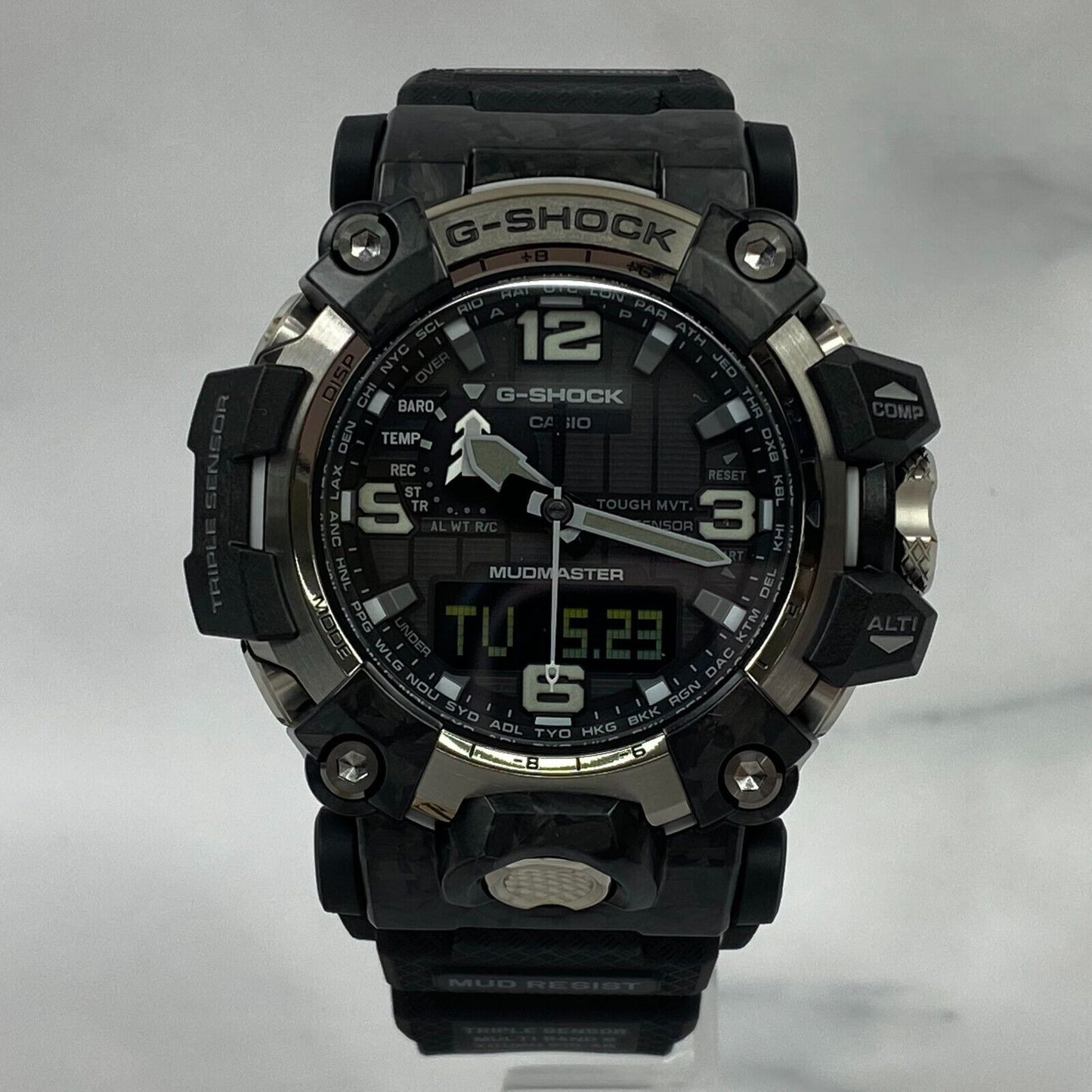 CASIO G-Shock MUDMASTER GWG-2000-1A1JF Black Gray Solar Radio Mens Watch New