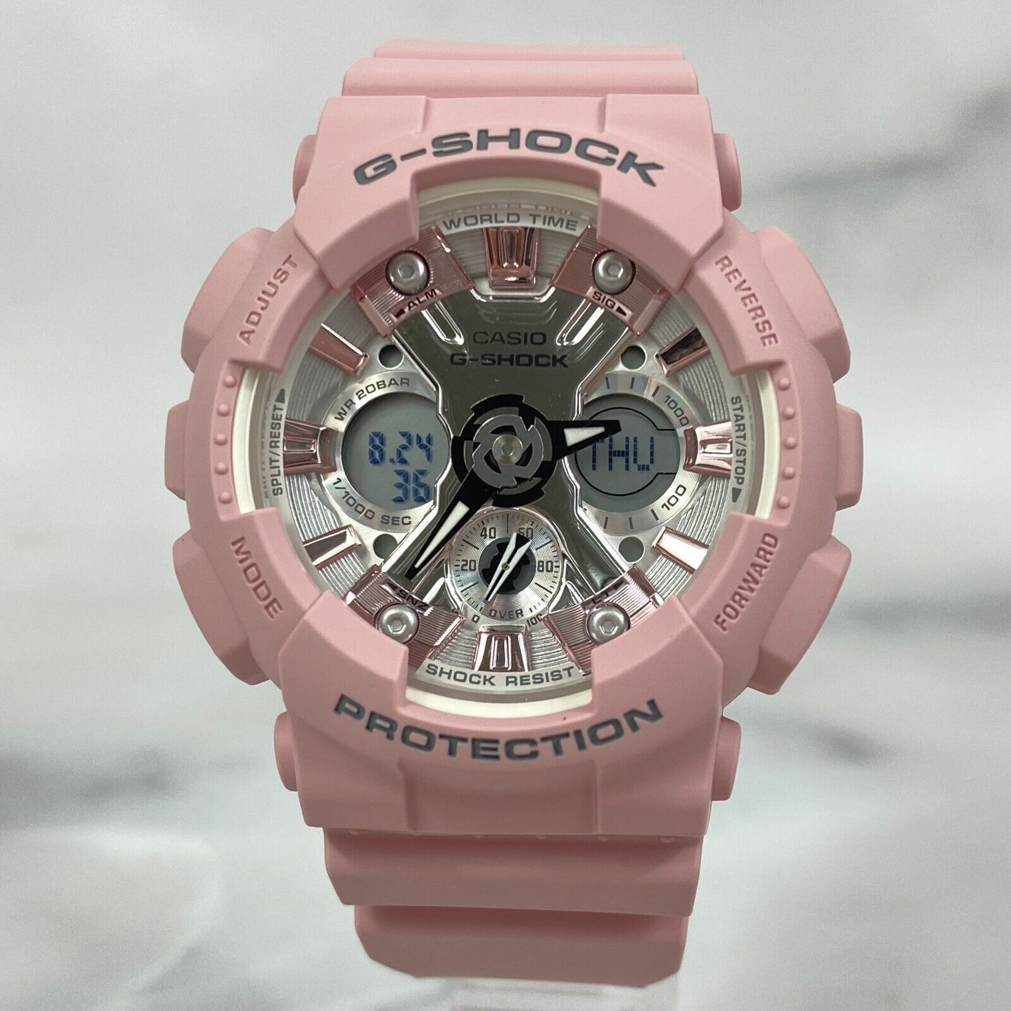 CASIO G-Shock GMA-S120NP-4A Pink Analog Digital Quartz 200M Womens Watch New